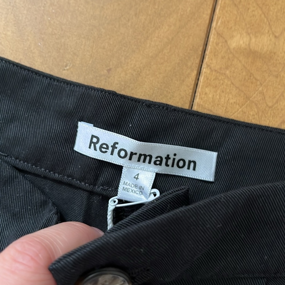 SOLD - NWT REFORMATION mid-rise mason black pant size 4 - Picture 9 of 12